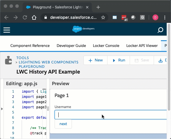 Integrating the Browser's Back and Forward Buttons in a Lightning Web  Component – Dan's SFDC Blog